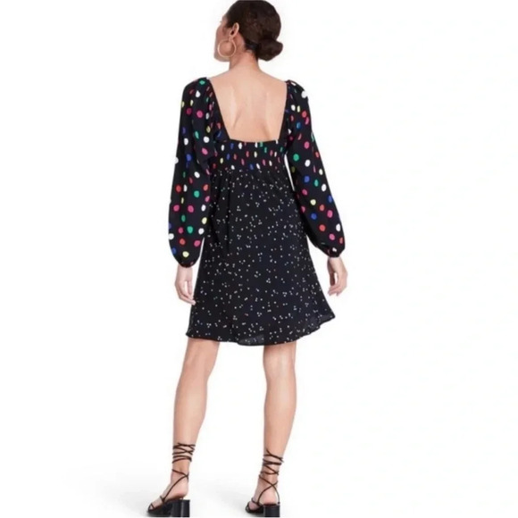 Rixo x target polka dot long sleeve dress sz 12 - Picture 2 of 9